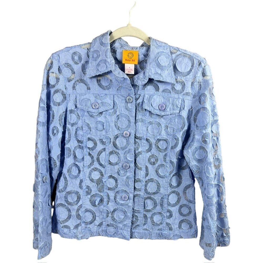 Ruby Rd. Women's Light Blue Blouse
